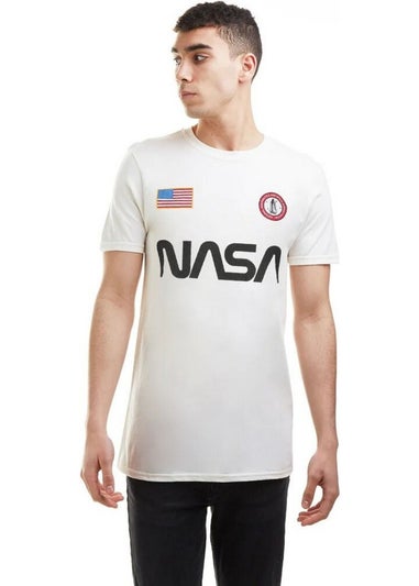 Nasa Natural Badge Cotton T-Shirt