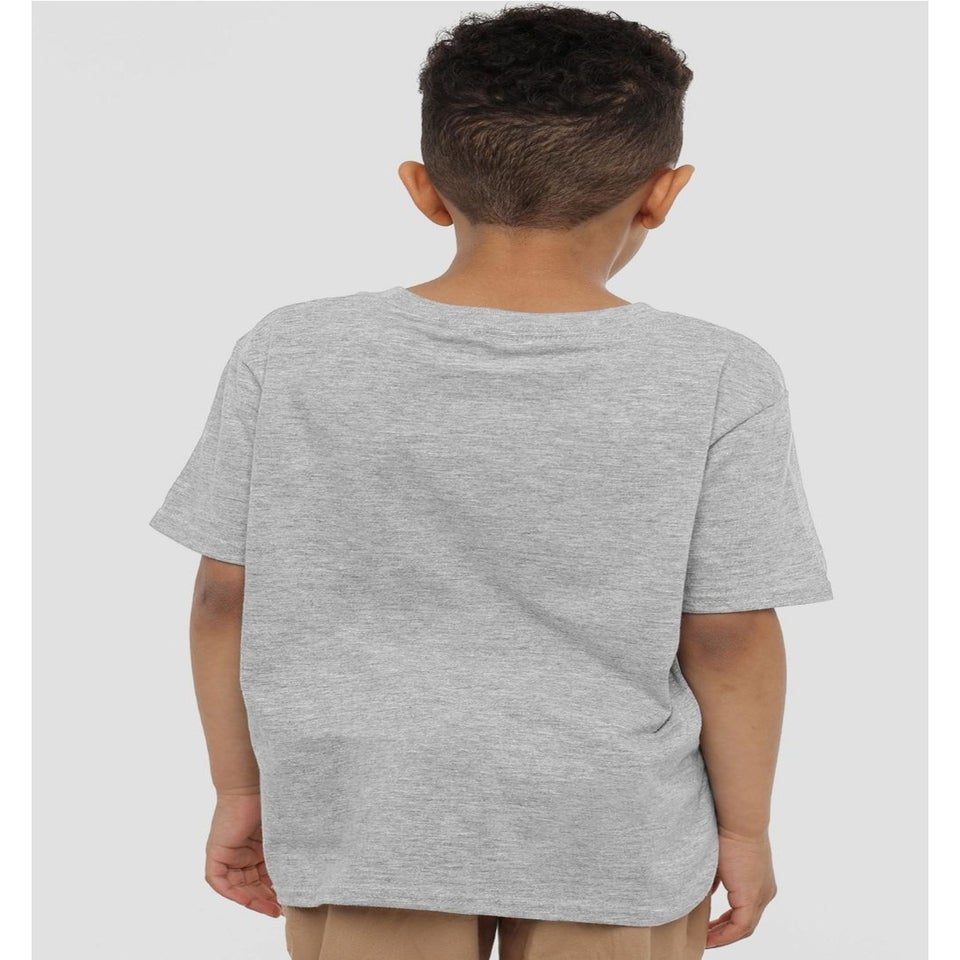 Spiderman Kids Dove Grey Cute Spidey 4th Birthday T-Shirt (3-13yrs)