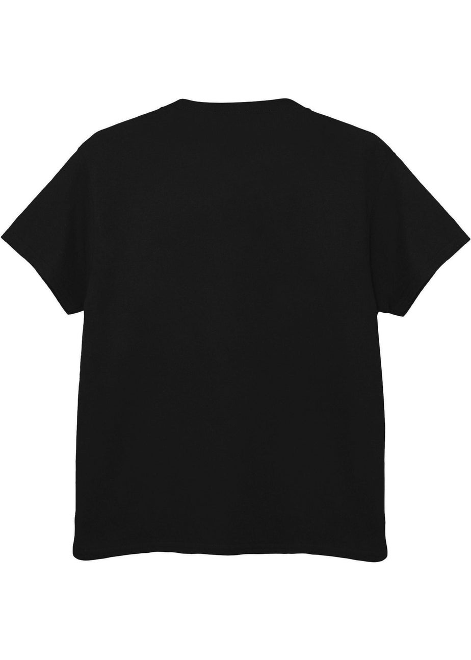 Disney Kids Black Minnie Mouse Heart Ears Silhouette Valentine`s Day T-Shirt (3-13yrs)