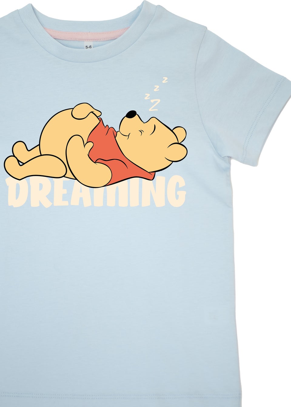 Disney Winnie The Pooh Dreaming Girls Blue Graphic Pyjamas (3-8 Years)