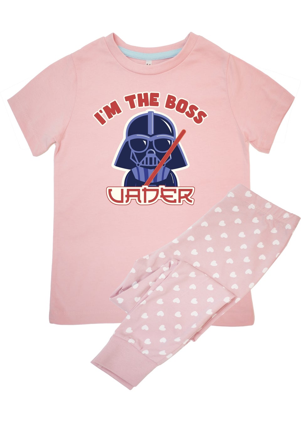 Star Wars I'm The Boss Girls Pink Graphic Pyjamas (3-8 Years)