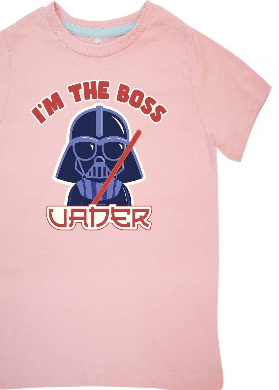 Star Wars I'm The Boss Girls Pink Graphic Pyjamas (3-8 Years)