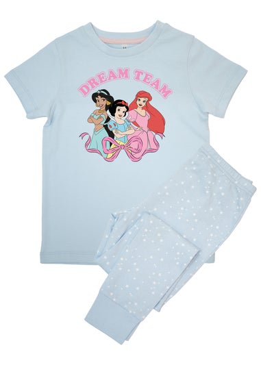 Disney Princess Dream Team Girls Blue Graphic Pyjamas (3-8 Years)