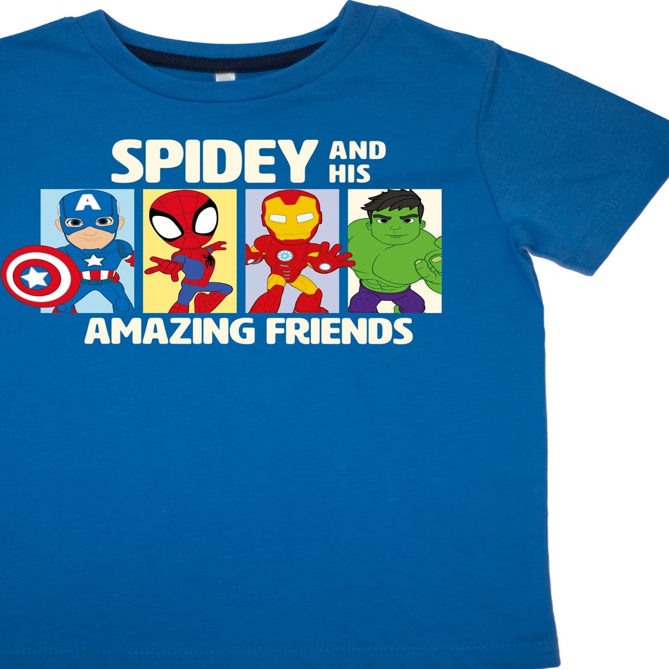 Marvel Spidey Amazing Friends Boys Blue Graphic Pyjamas (3-8 Years)