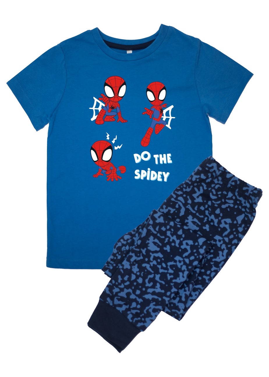 Marvel Do The Spidey Boys Blue Graphic Pyjamas (3-8 Years)