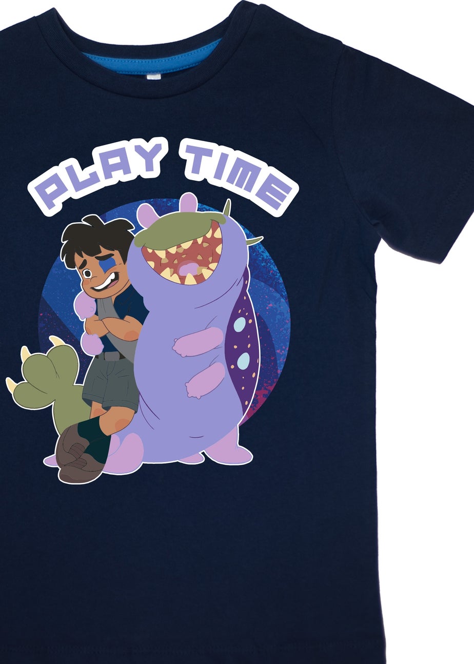 Disney Elio Play Boys Navy Graphic Pyjamas (3-8 Years)