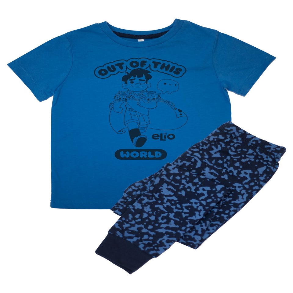 Disney Elio Out Of This World Boys Blue Graphic Pyjamas (3-8 Years)