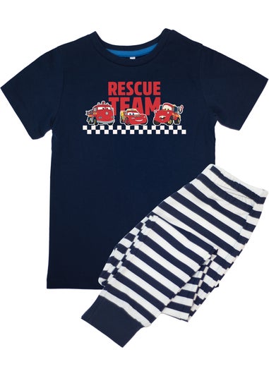 Disney Cars Rescue Team Boys Navy Graphic Pyjamas (3-8 Years)