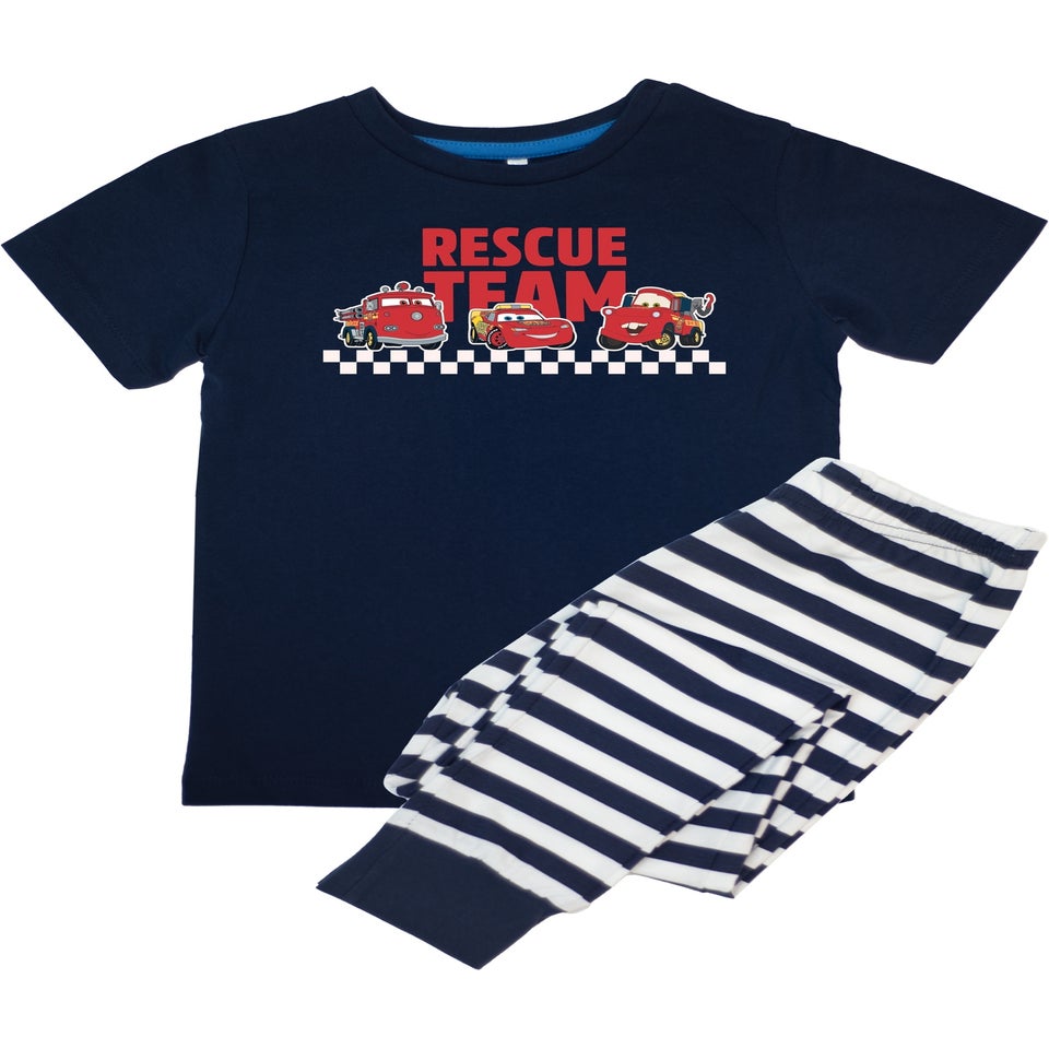 Disney Cars Rescue Team Boys Navy Graphic Pyjamas (3-8 Years)