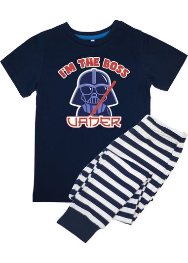 Star Wars I'm The Boss Boys Navy Graphic Pyjamas (3-8 Years)