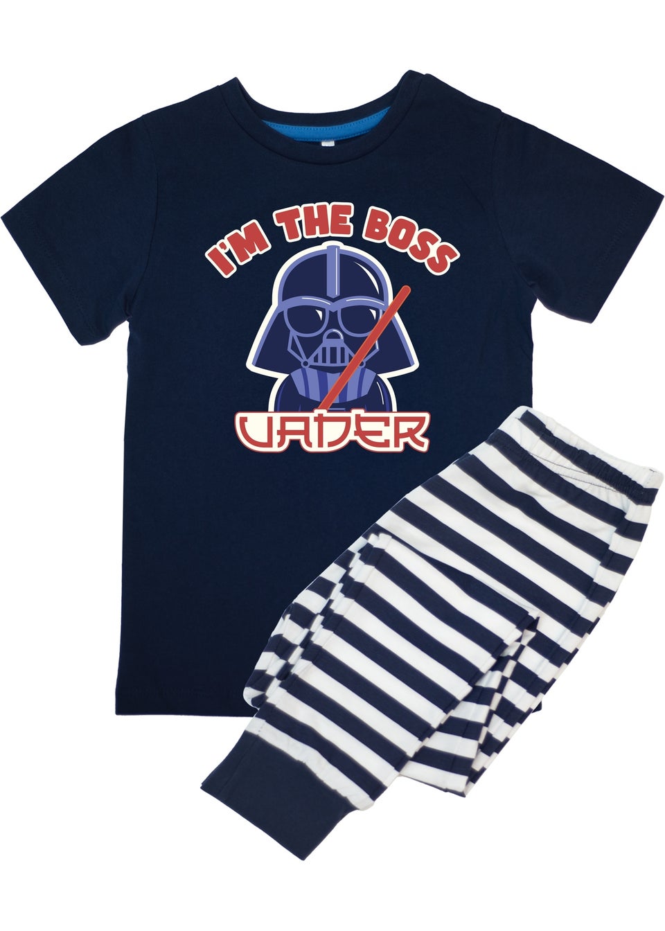 Star Wars I'm The Boss Boys Navy Graphic Pyjamas (3-8 Years)