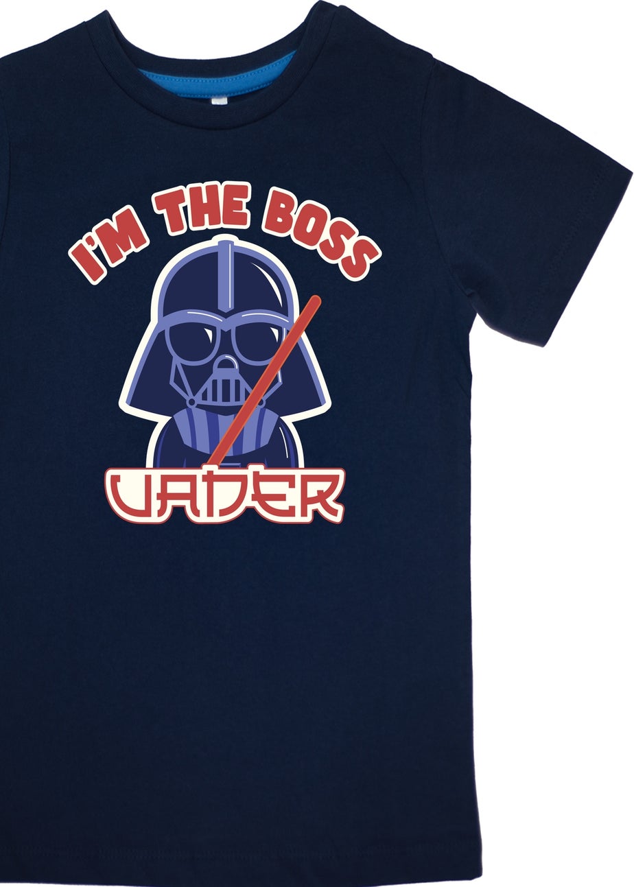 Star Wars I'm The Boss Boys Navy Graphic Pyjamas (3-8 Years)