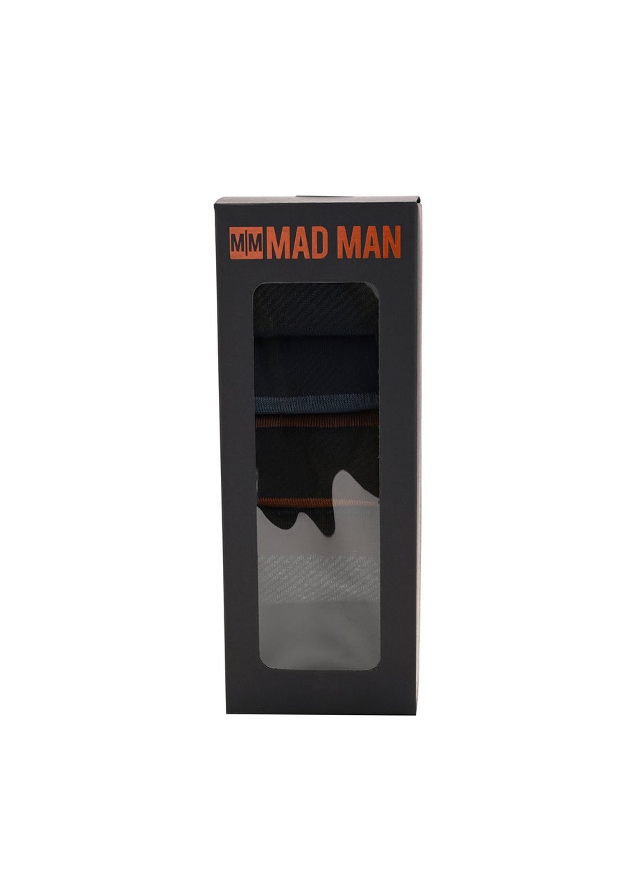 Mad Man Multi-Coloured Striped Socks Boxed
