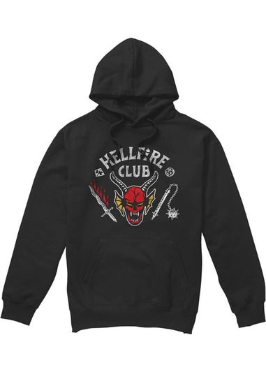 Stranger Things Black 5 Hellfire Club Inverted Hoodie