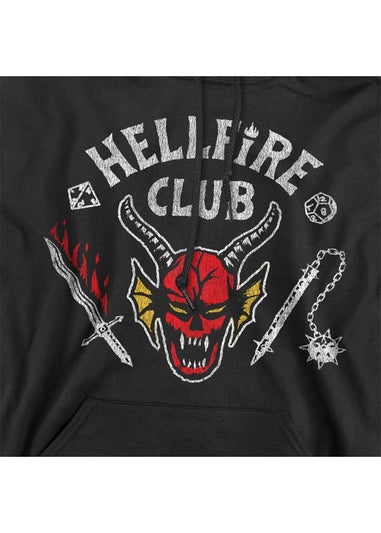 Stranger Things Black 5 Hellfire Club Inverted Hoodie