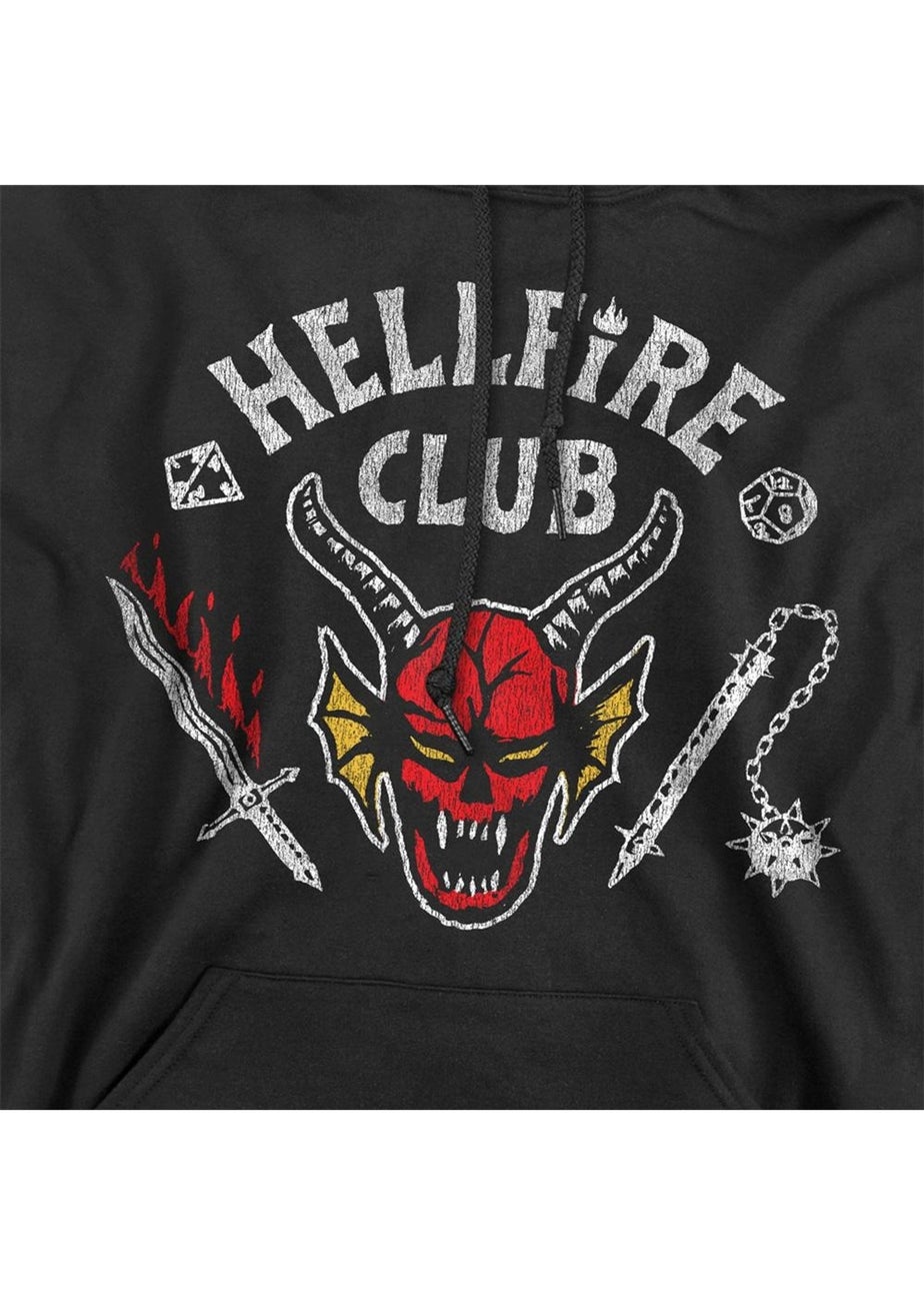 Stranger Things Black 5 Hellfire Club Inverted Hoodie
