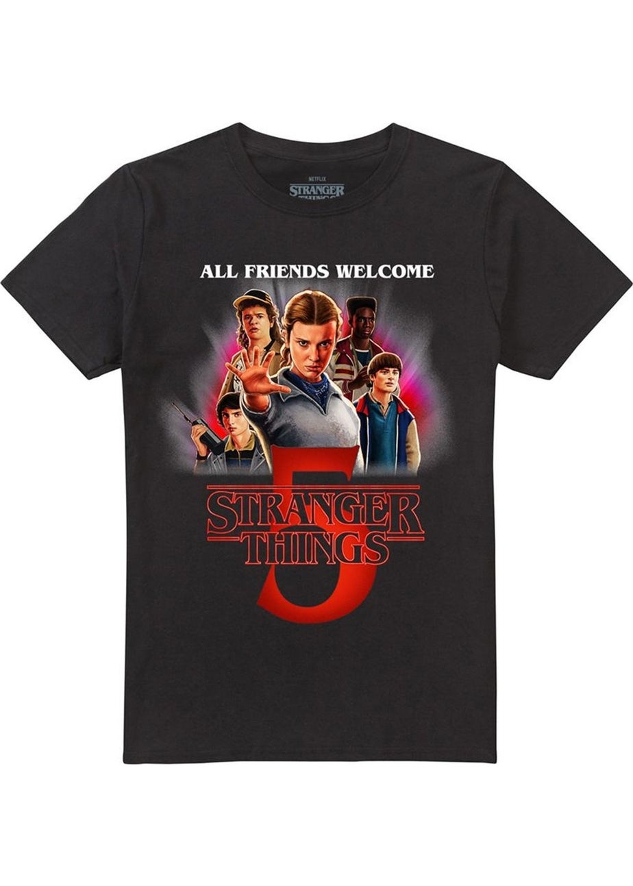 Stranger Things Black 5 Poster T-Shirt