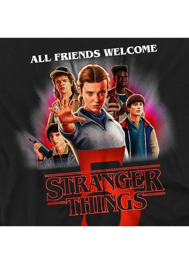 Stranger Things Black 5 Poster T-Shirt