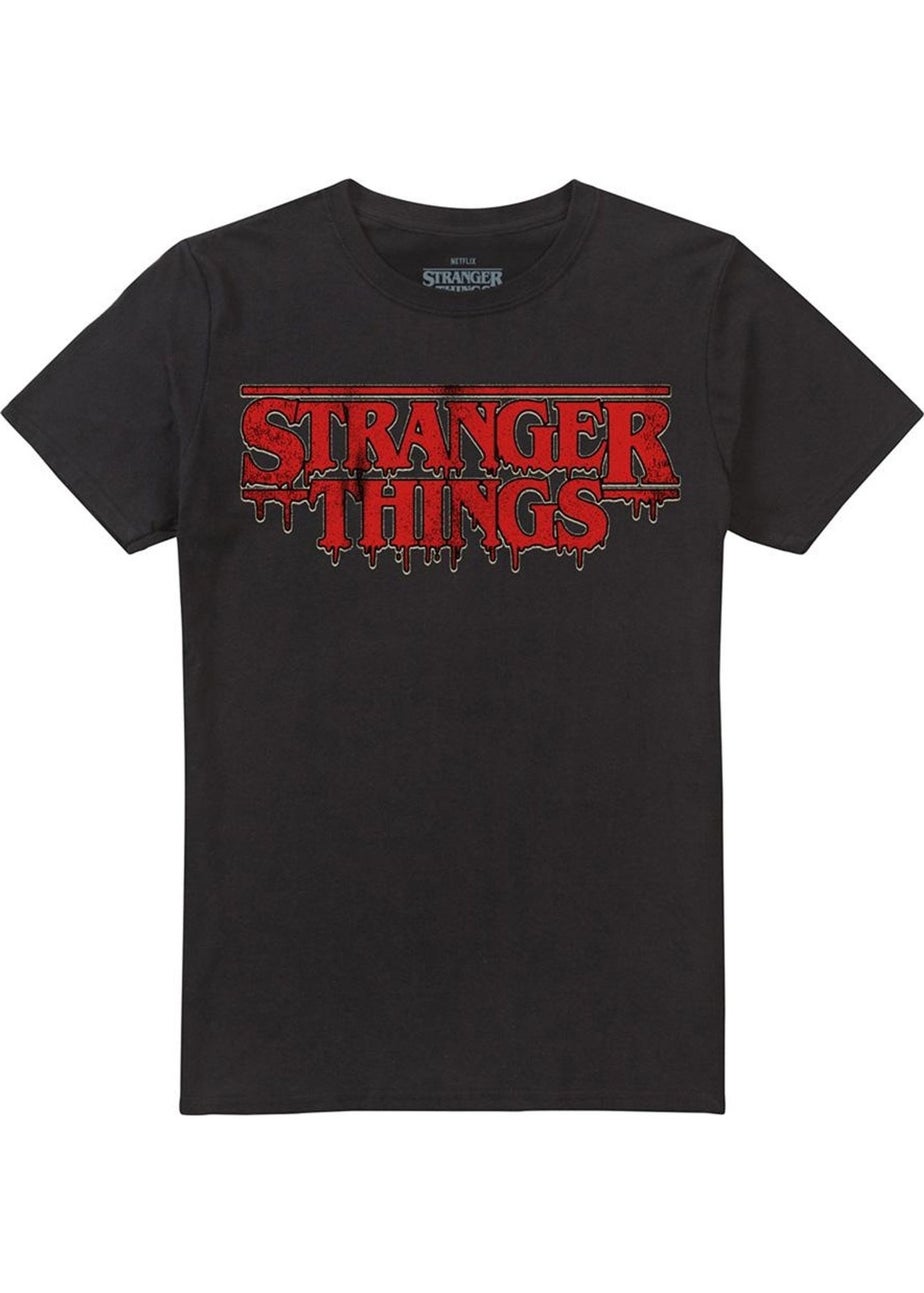 Stranger Things Black 5 Dripping Logo T-Shirt