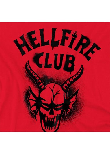 Stranger Things Red 5 Hellfire Spray Logo T-Shirt