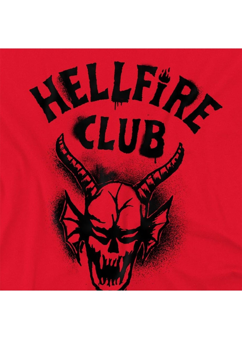 Stranger Things Red 5 Hellfire Spray Logo T-Shirt