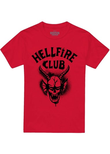 Stranger Things Red 5 Hellfire Spray Logo T-Shirt