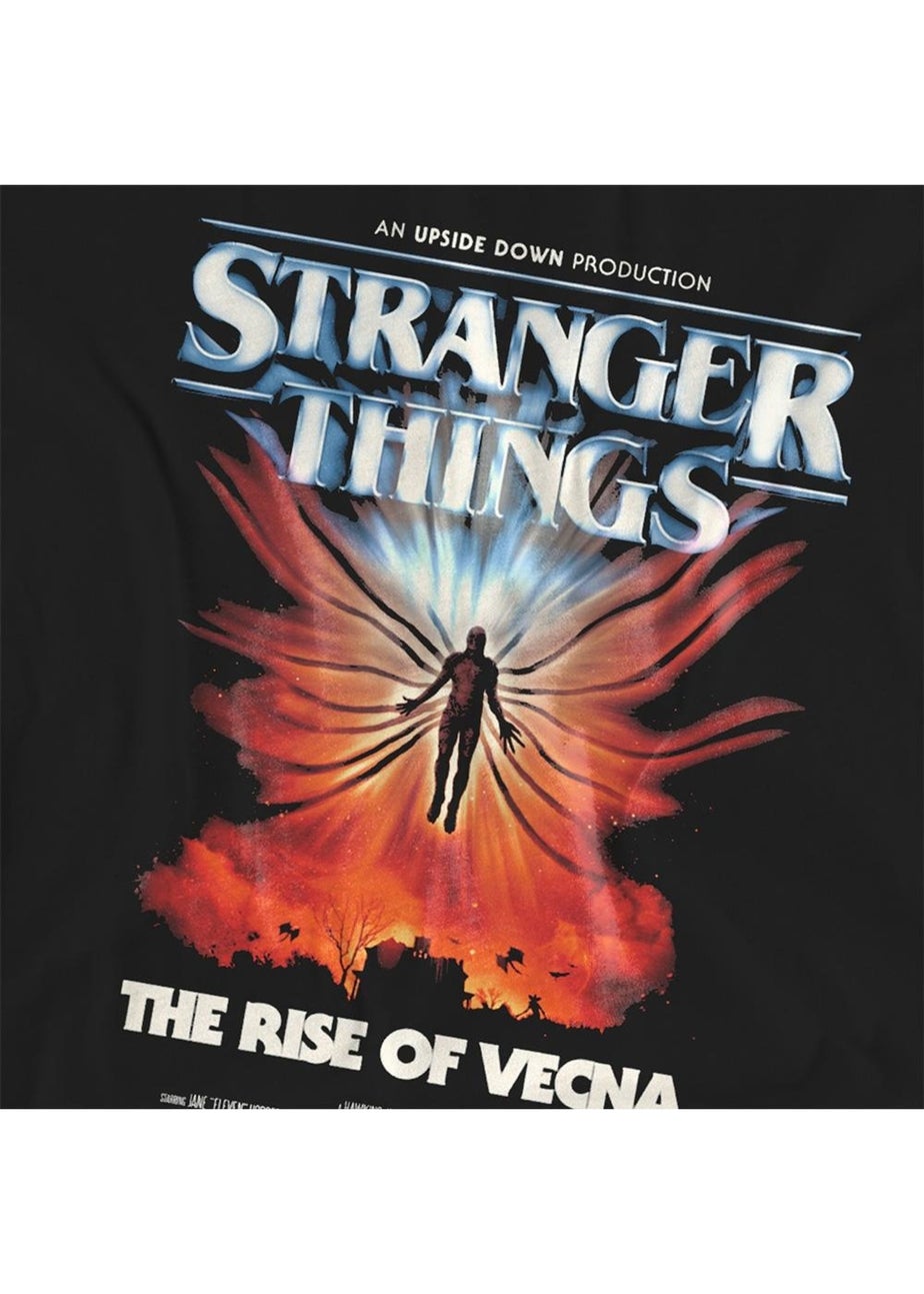 Stranger Things Black 5 Rise Of Vecna Poster T-Shirt