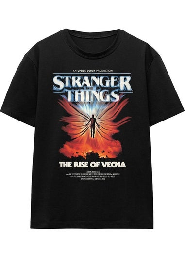 Stranger Things Black 5 Rise Of Vecna Poster T-Shirt