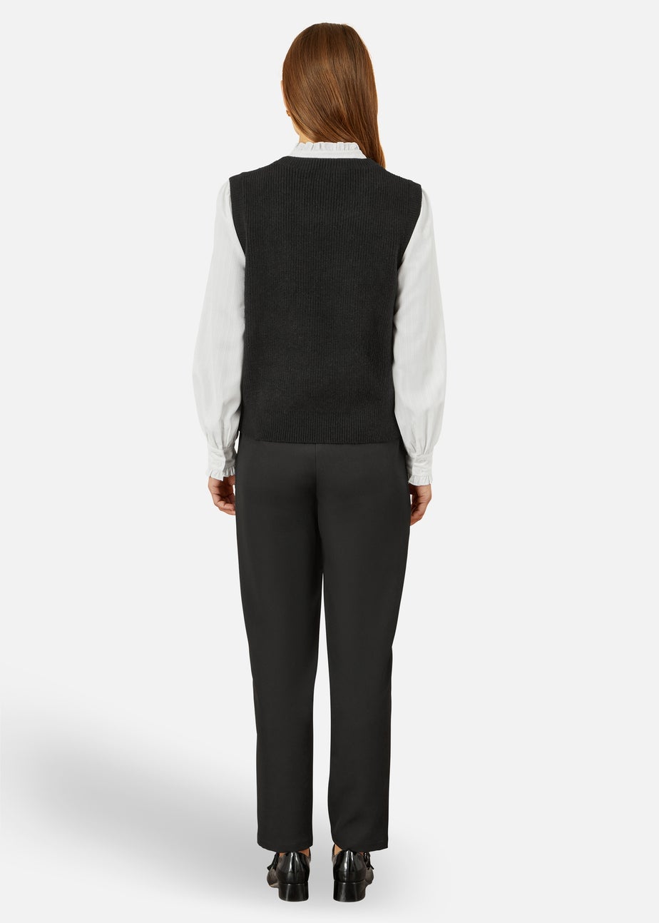 Yumi Black Tailored Cigarette Trouser