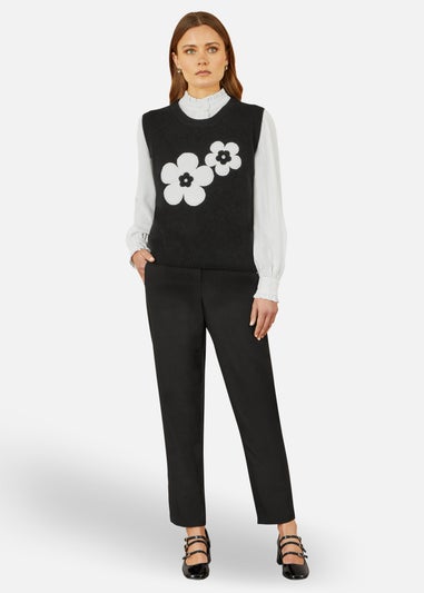 Yumi Black Tailored Cigarette Trouser