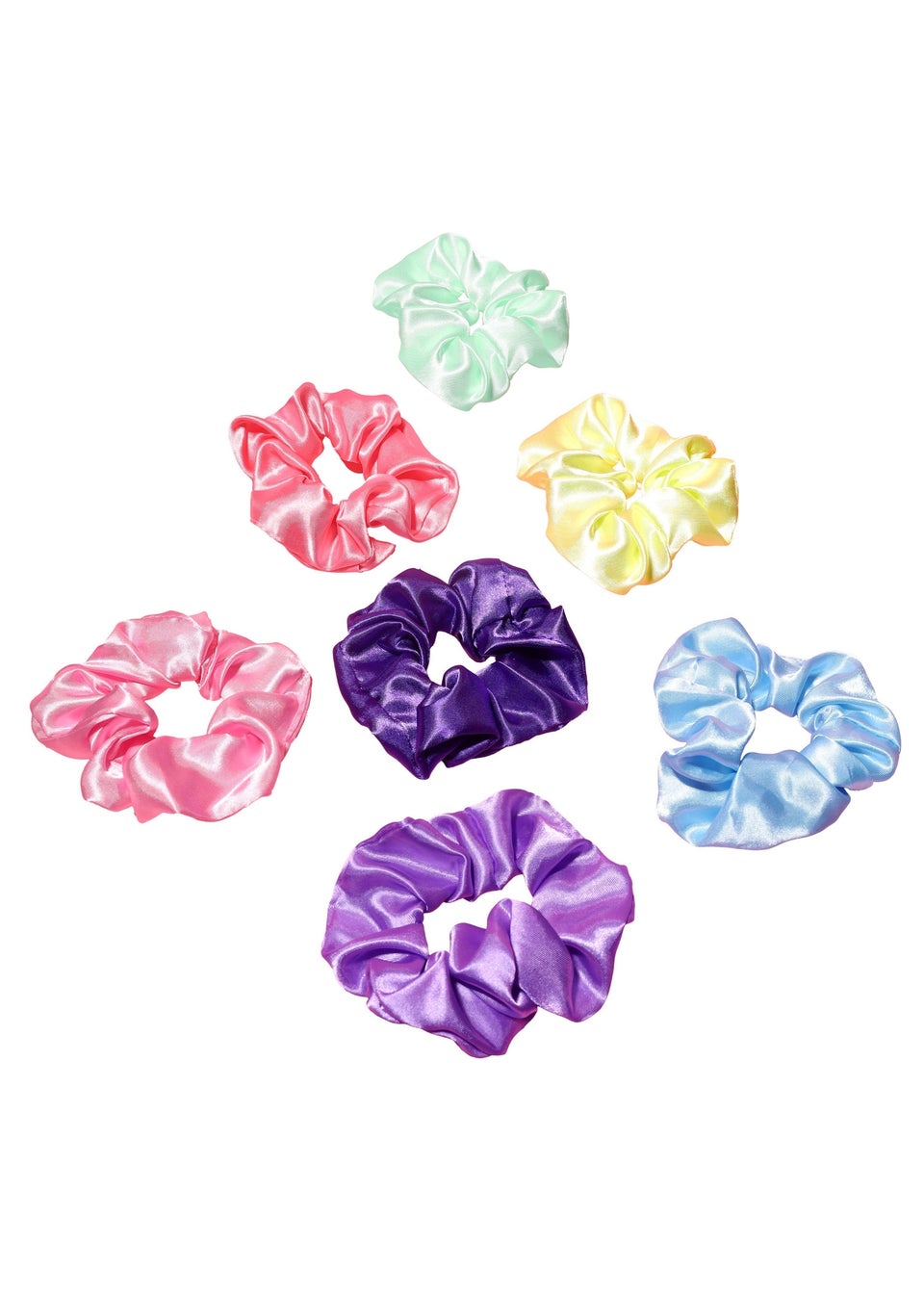 Tilly Satin Shine Scrunchie Collection 7PC