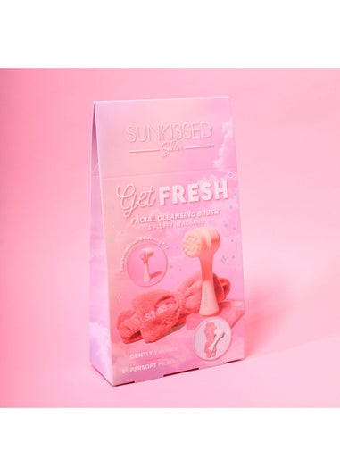 Sunkissed Brush & Headband Set Fluffy Headband Facial Cleaning Brush