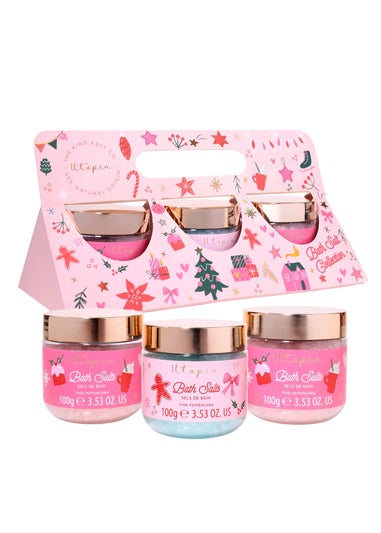 Kind Edit Co Utopia Christmas Bath Salts Collection Gift Set