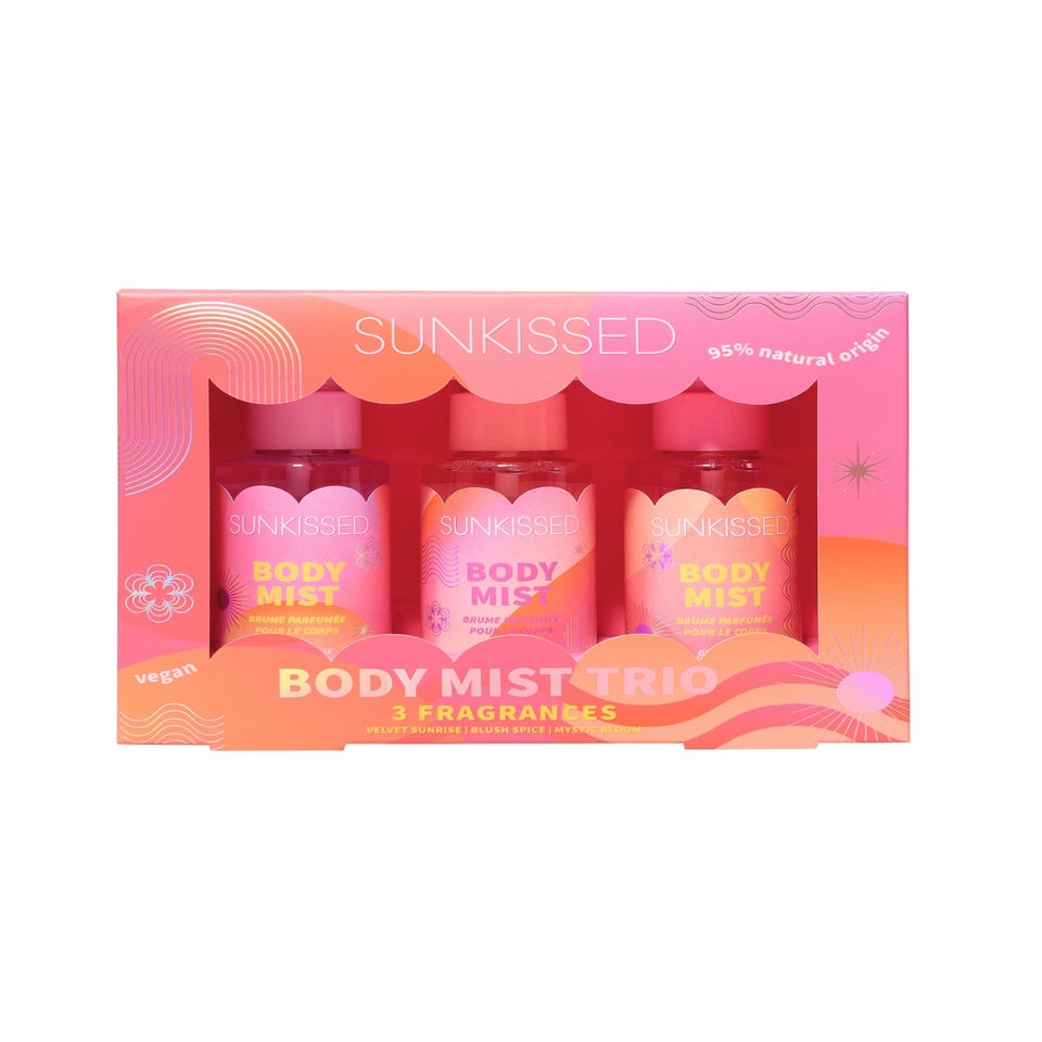 Sunkissed Body Mist Trio Fragrance Gift Set 3 x 100ml