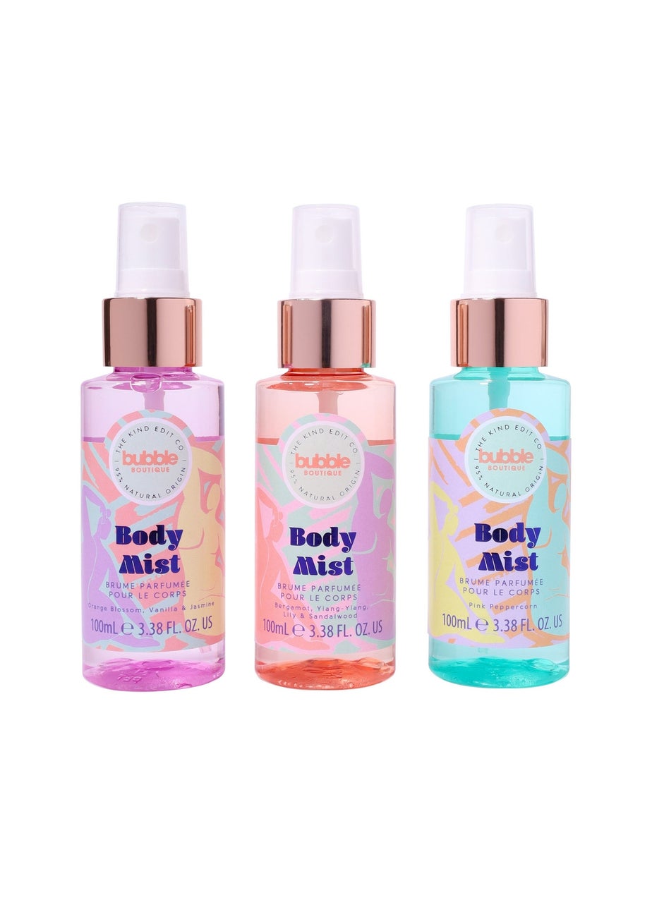 Kind Edit Co Bubble Boutique Body Mist Gift Set 3 x 100ml