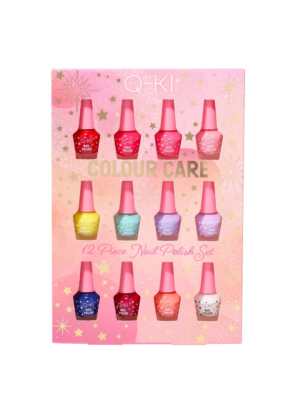 Q-KI Colour Care Nail Polish Gift Set 12 PCS
