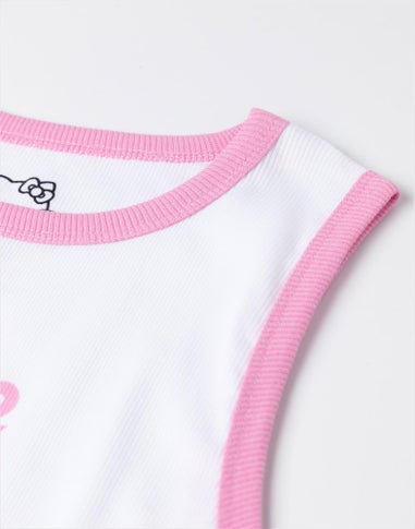 Vanilla Underground Hello Kitty Character Adults Vest & Shorts Pink PJs