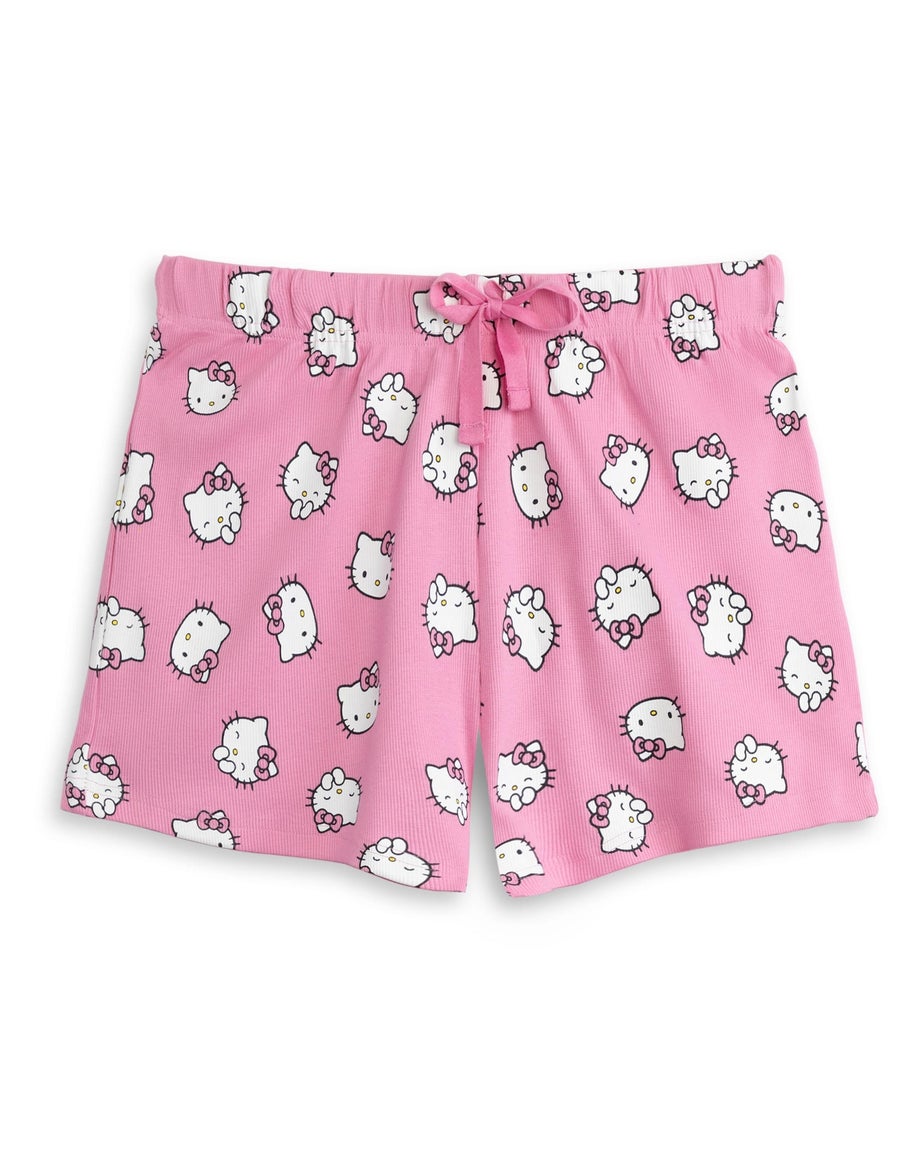 Vanilla Underground Hello Kitty Character Adults Vest & Shorts Pink PJs