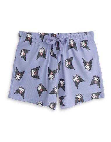 Vanilla Underground Hello Kitty Kuromi Adults Vest & Shorts Purple PJs