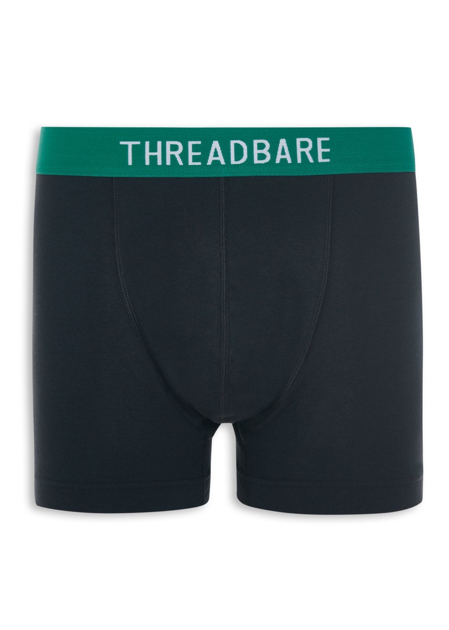 Threadbare Black 3 Pack Hipster Fit Shorts