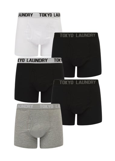 Tokyo Laundry Black 5-Pack Cotton Boxers