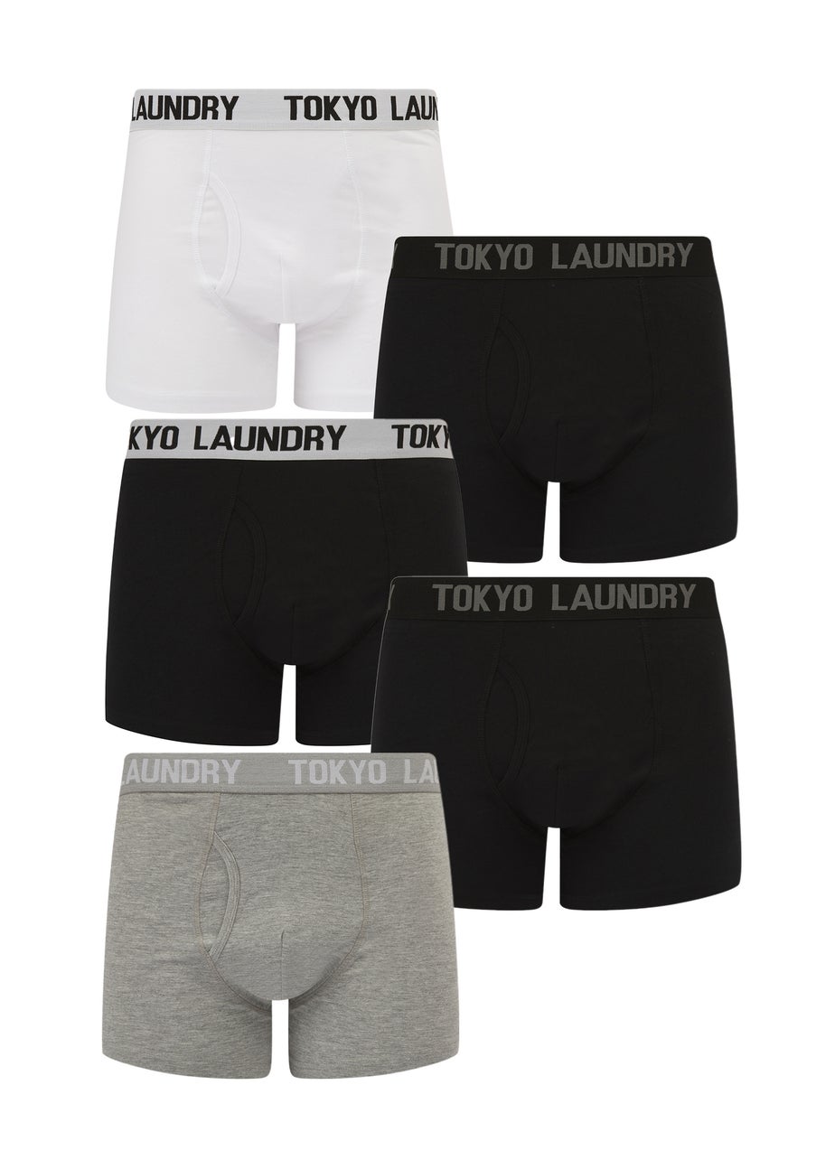 Tokyo Laundry Black 5-Pack Cotton Boxers