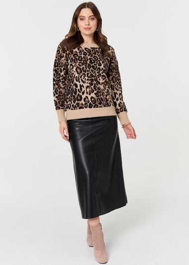 Izabel London Ivory Floral Embroidered Long Sleeve Jumper