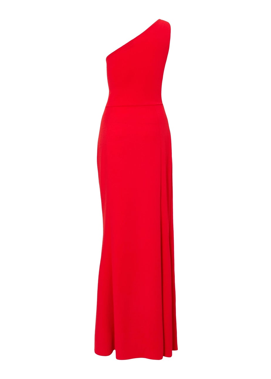 Quiz Red Corsage Maxi Dress