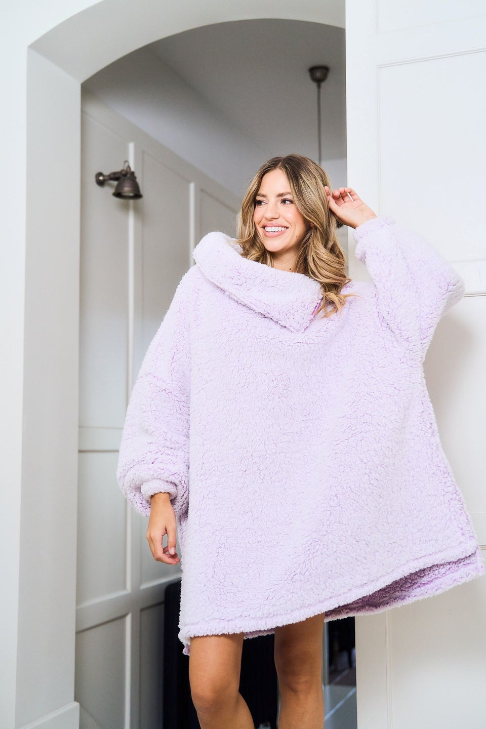 JimJam Lilac Oversized Cowl Neck Hoody