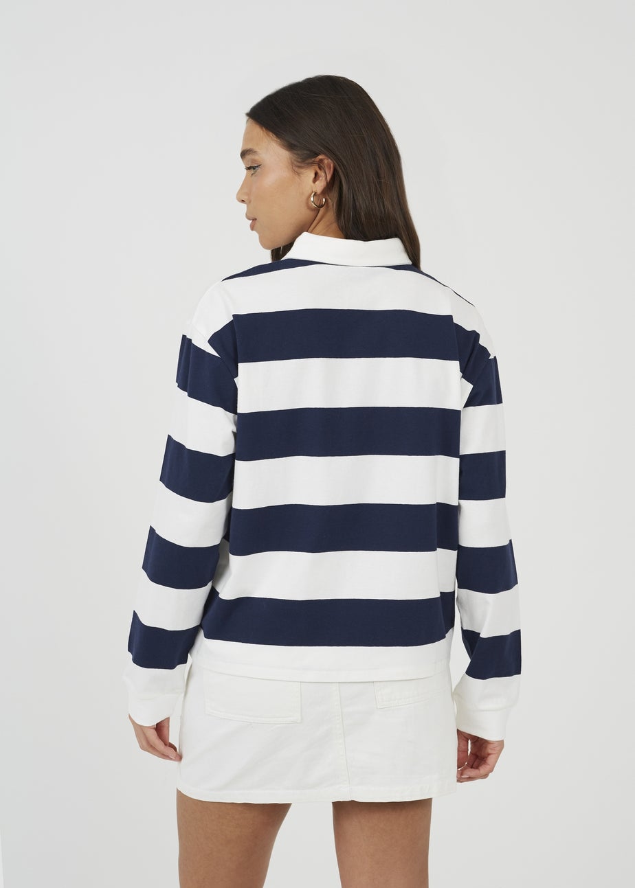 Brave Soul Navy Striped Ruby Top