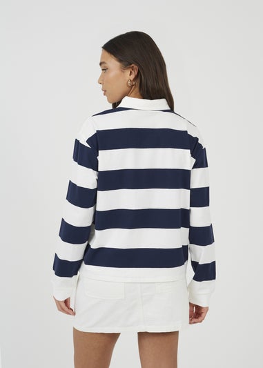 Brave Soul Navy Striped Ruby Top