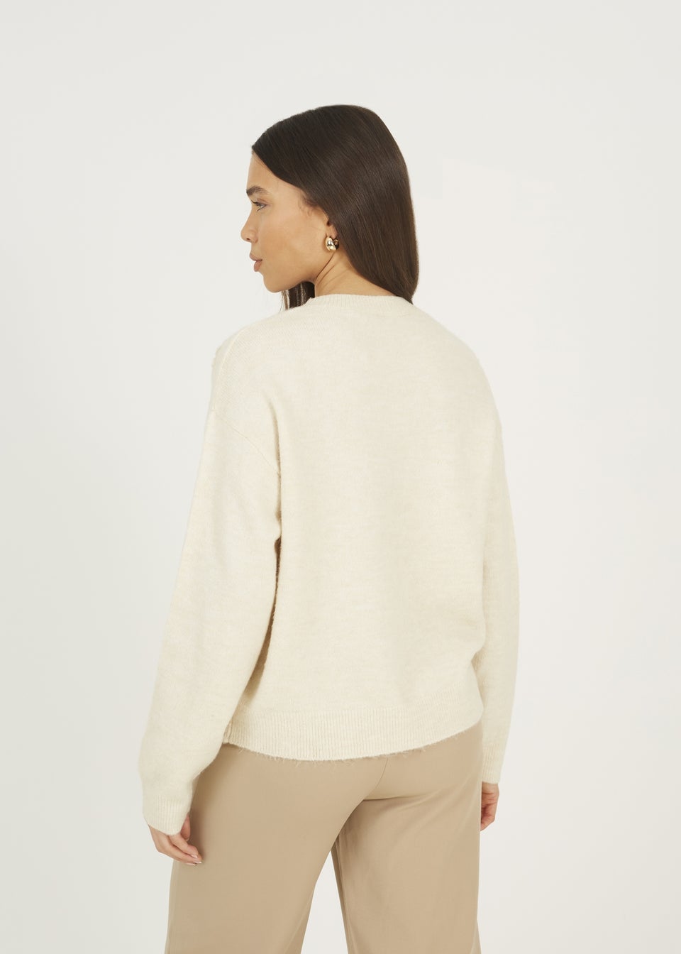 Brave Soul Stone Floral Embroidery Jumper