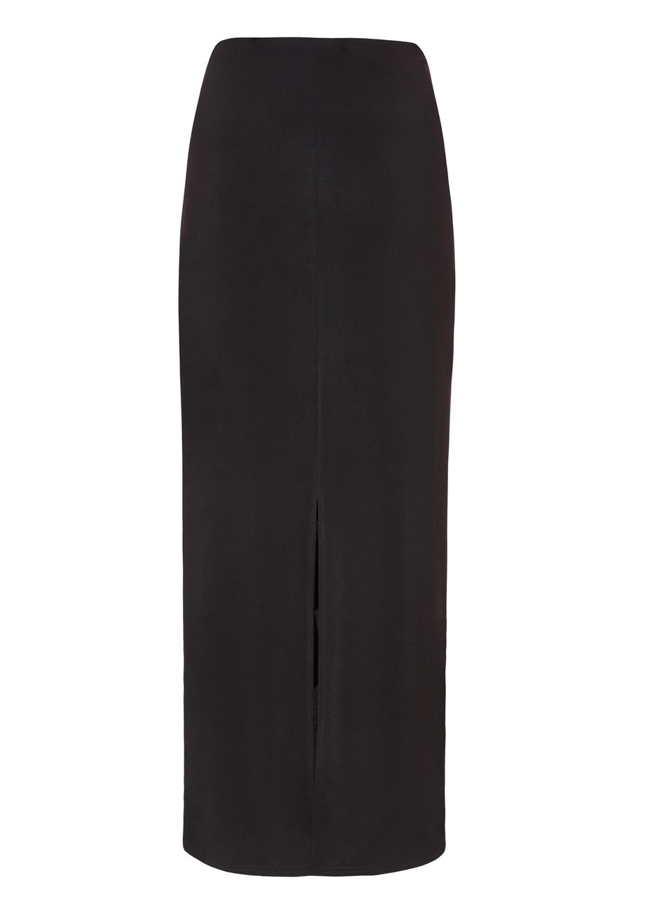 Quiz Black Corsage Maxi Skirt