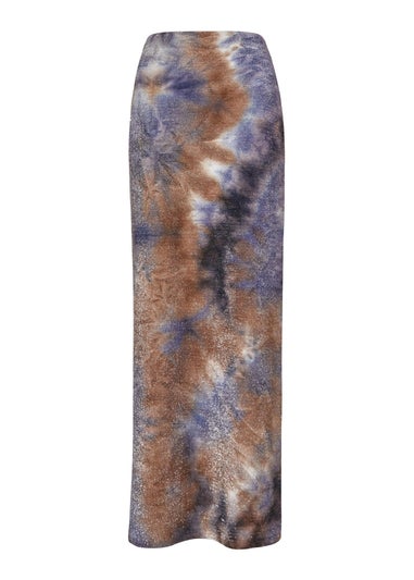 Quiz Multi Glitter Printed Maxi Skirt